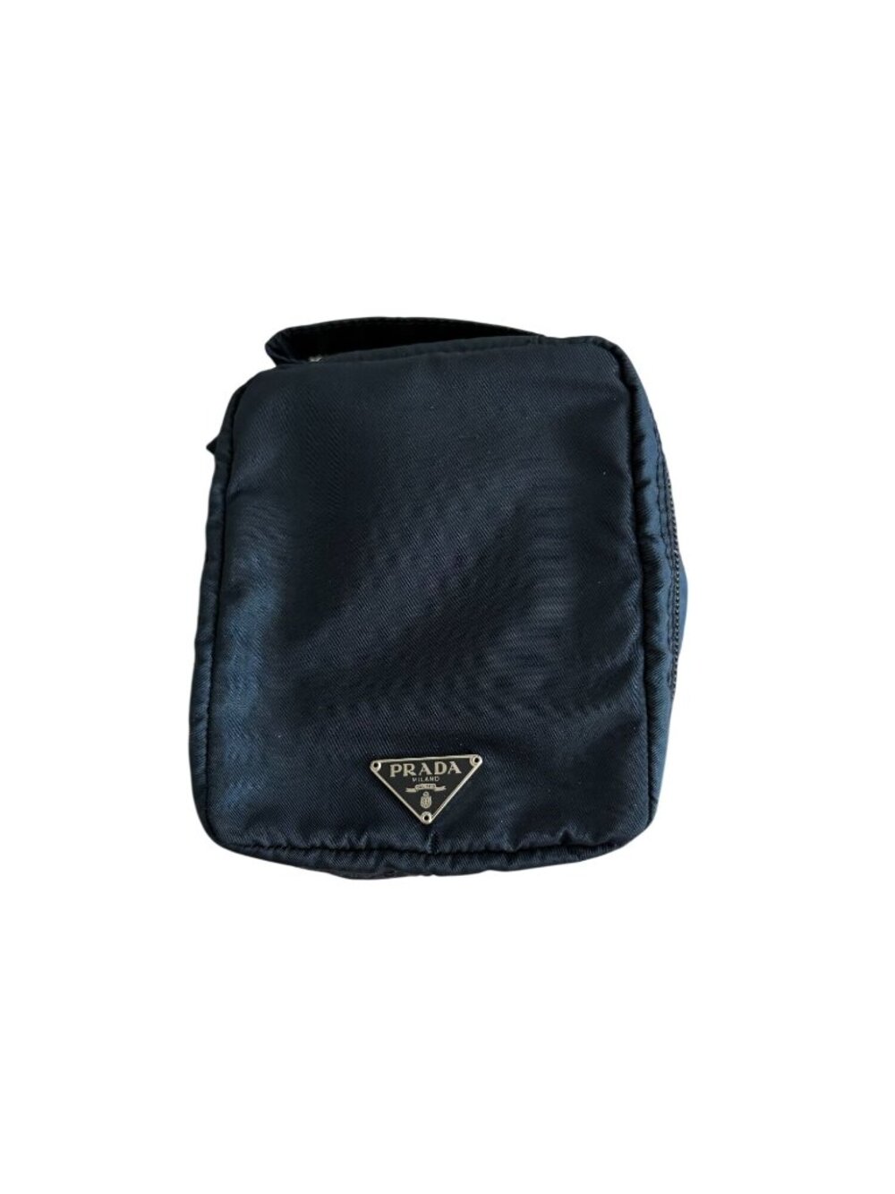 PRADA Black Nylon Makeup Toiletry Pouch Bag w/ Box - Picture 8 of 9